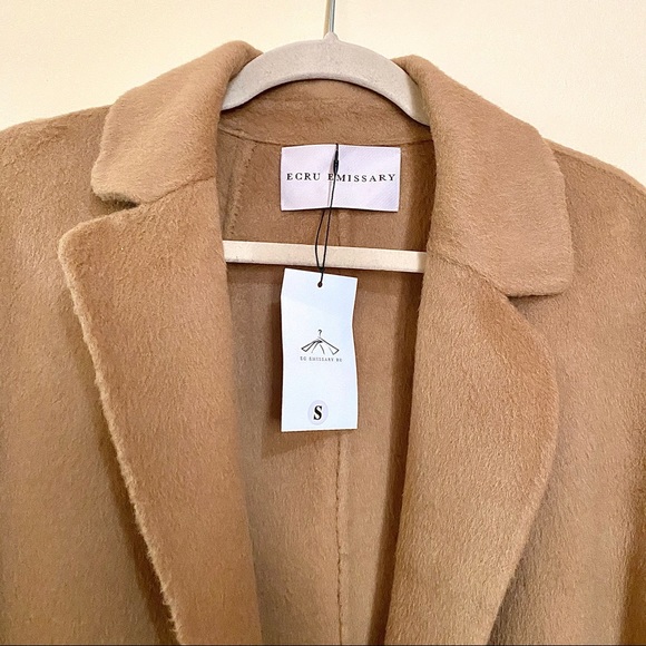 NWT Ecru Emissary | Andrea 100% Merino Wool Coat - Picture 6 of 16